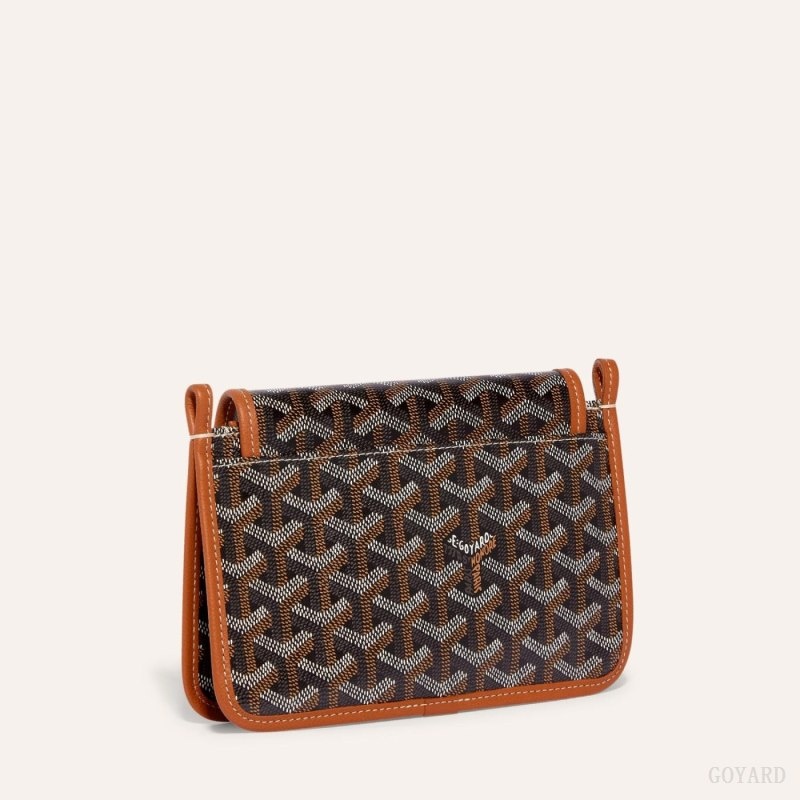 Black / Brown Goyard PLUMET POCKET WALLET | OBXV6133