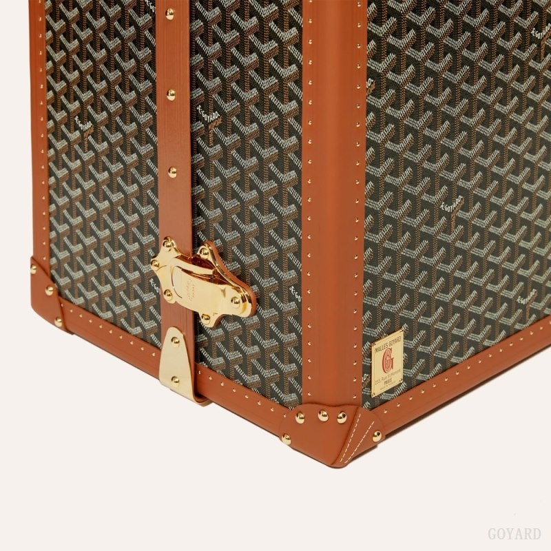 Black / Brown Goyard PULLMAN TRUNK | MOSP0825