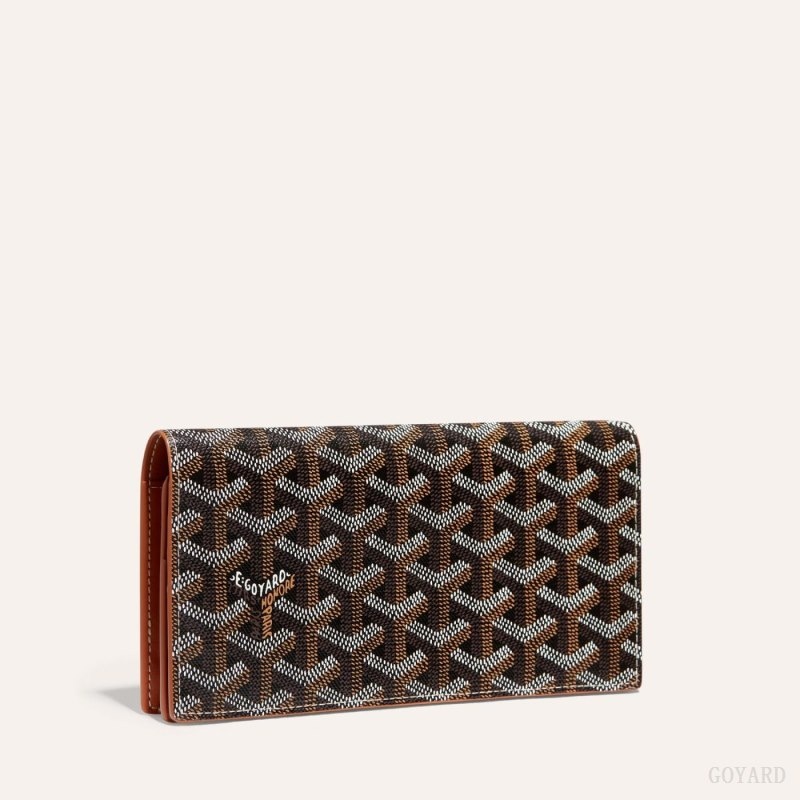 Black / Brown Goyard RICHELIEU WALLET | AZHF2514