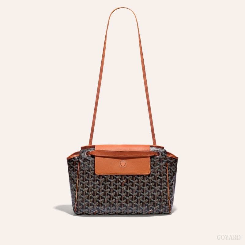 Black / Brown Goyard ROUETTE PM BAG | XRUC9847