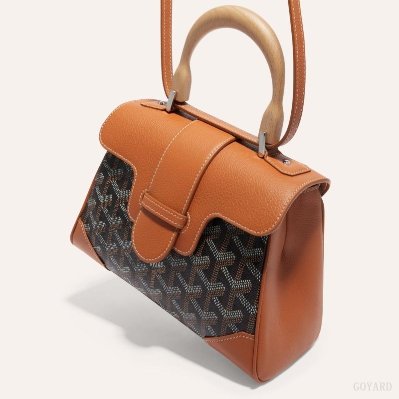 Black / Brown Goyard SAIGON SOUPLE MINI BAG | JYMA4304