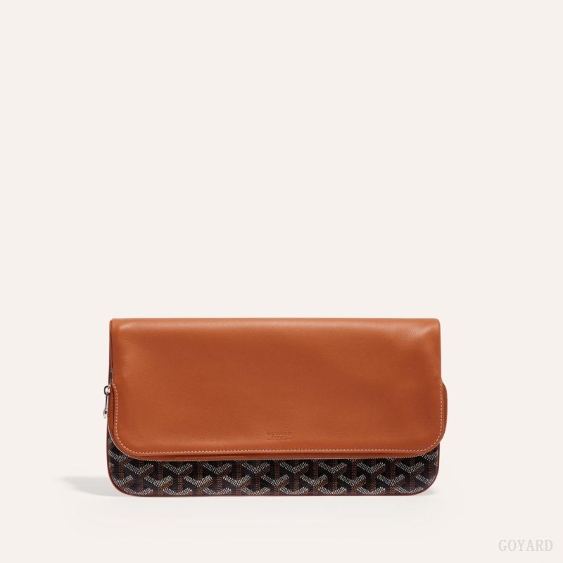 Black / Brown Goyard SAINTE-MARIE CLUTCH | JWDL4936