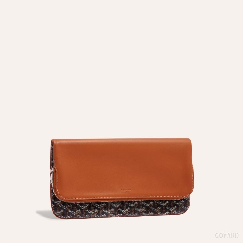 Black / Brown Goyard SAINTE-MARIE CLUTCH | JWDL4936