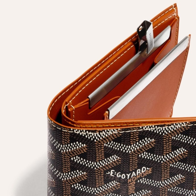 Black / Brown Goyard SAINT-FLORENTIN WALLET | DBET5887