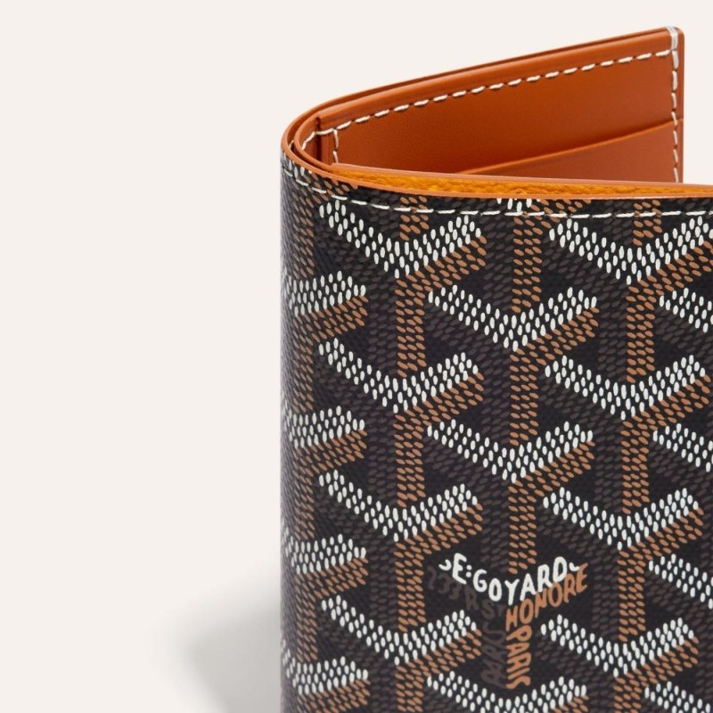 Black / Brown Goyard SAINT-PIERRE CARD WALLET | AIWI8098