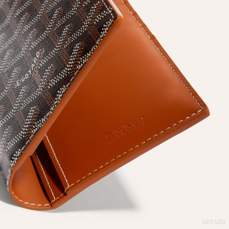 Black / Brown Goyard SAINT-ROCH WALLET | HNBR5640