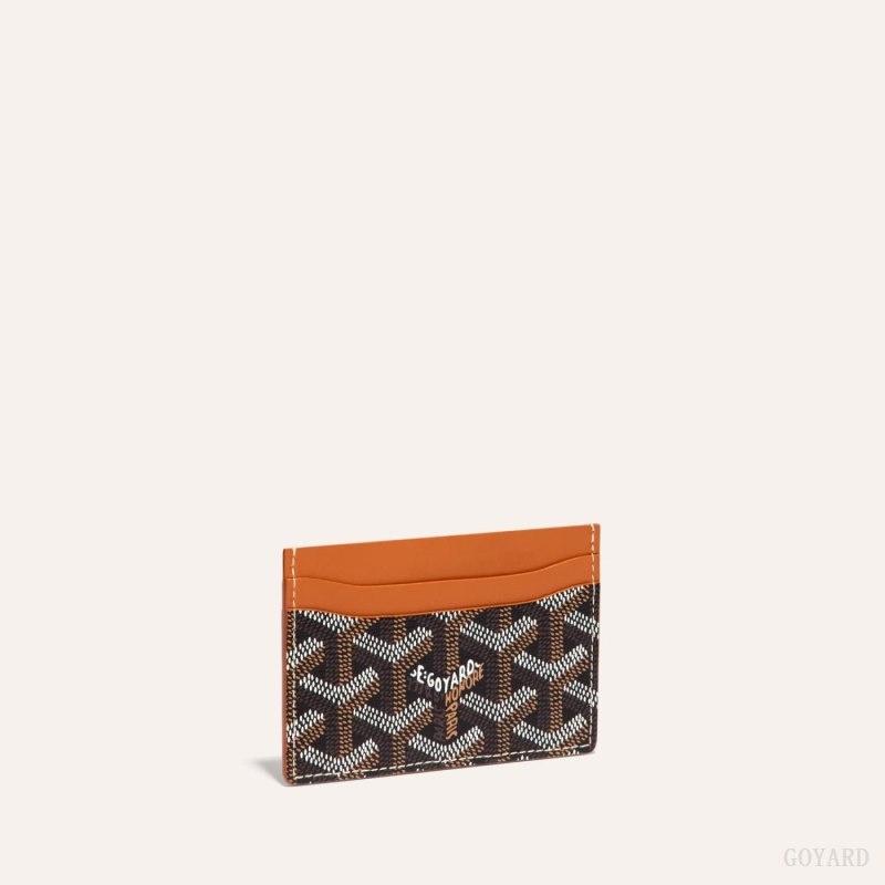 Black / Brown Goyard SAINT-SULPICE CARD WALLET | DDDK2516