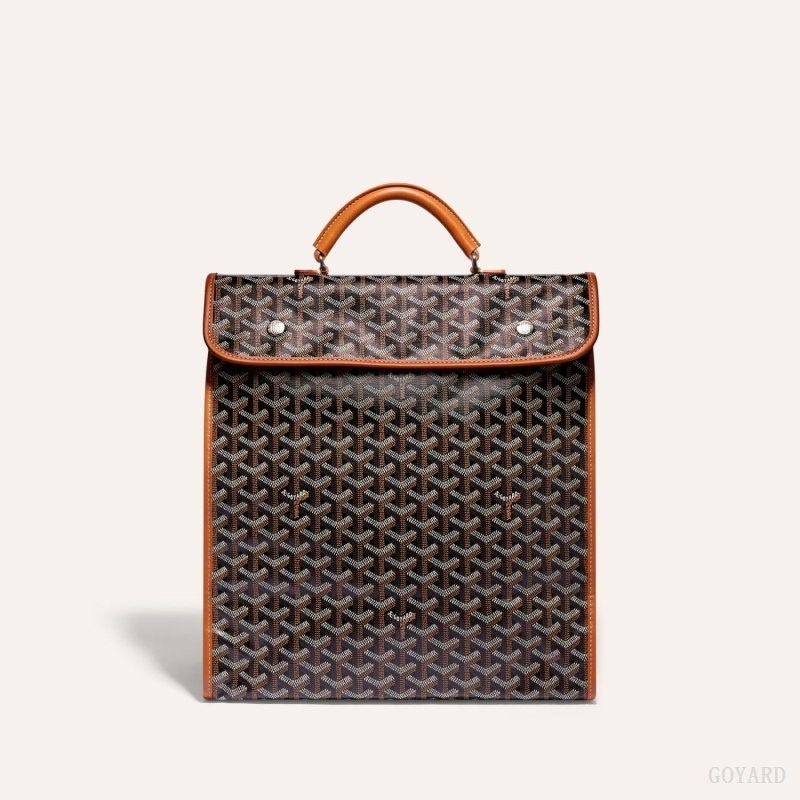 Black / Brown Goyard SAINT LEGER BACKPACK | MPRX1577