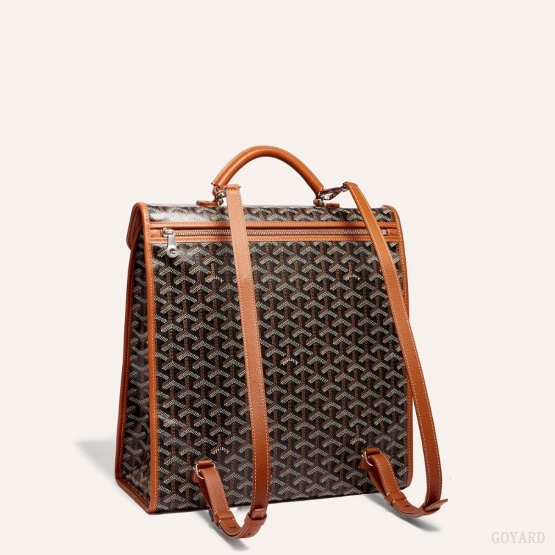 Black / Brown Goyard SAINT LEGER BACKPACK | MPRX1577