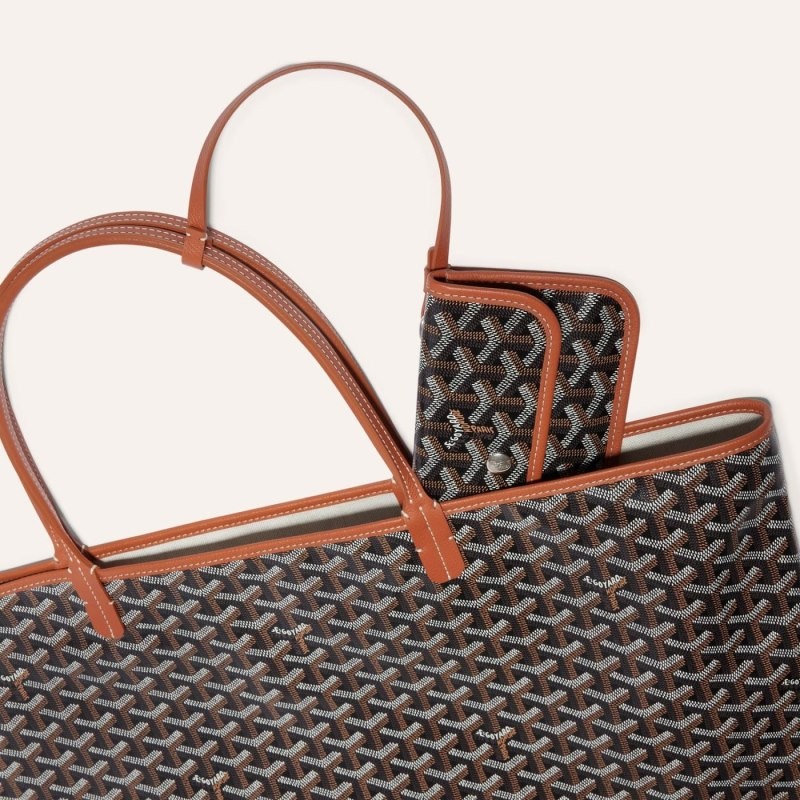 Black / Brown Goyard SAINT LOUIS GM BAG | ANME6569