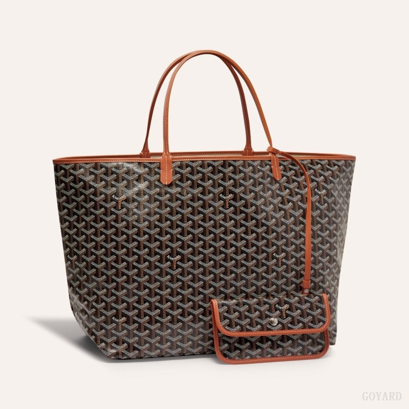 Black / Brown Goyard SAINT LOUIS GM BAG | ANME6569