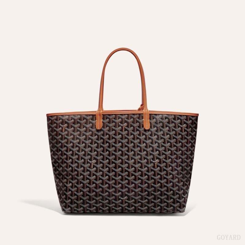 Black / Brown Goyard SAINT LOUIS PM BAG | TZSR5568