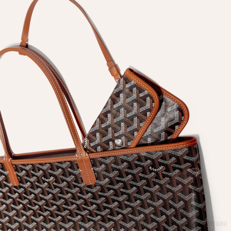 Black / Brown Goyard SAINT LOUIS PM BAG | TZSR5568