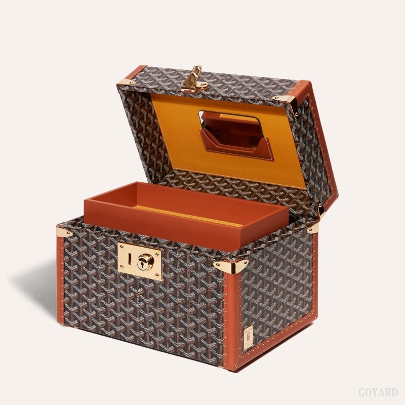 Black / Brown Goyard SARDAIGNE VANITY CASE | DNWG5958