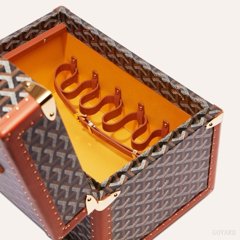 Black / Brown Goyard SARDAIGNE VANITY CASE | DNWG5958