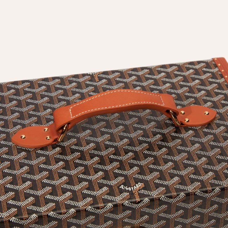 Black / Brown Goyard SARDAIGNE VANITY CASE | DNWG5958