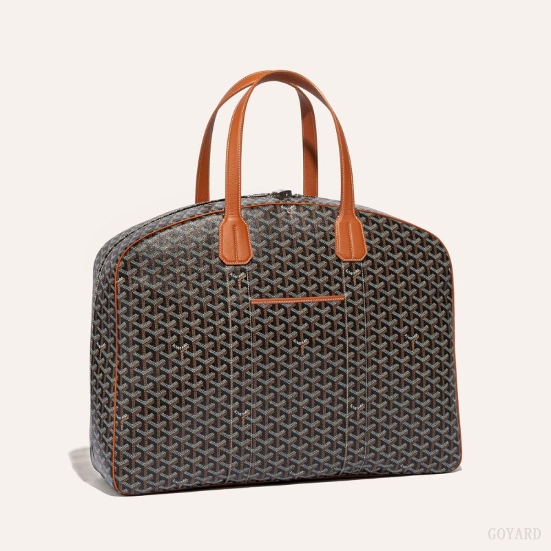 Black / Brown Goyard SAVILE ROW GARMENT BAG | QHFR5806