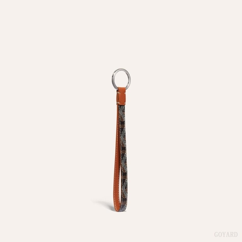 Black / Brown Goyard SESAME KEY RING | WQGZ9266