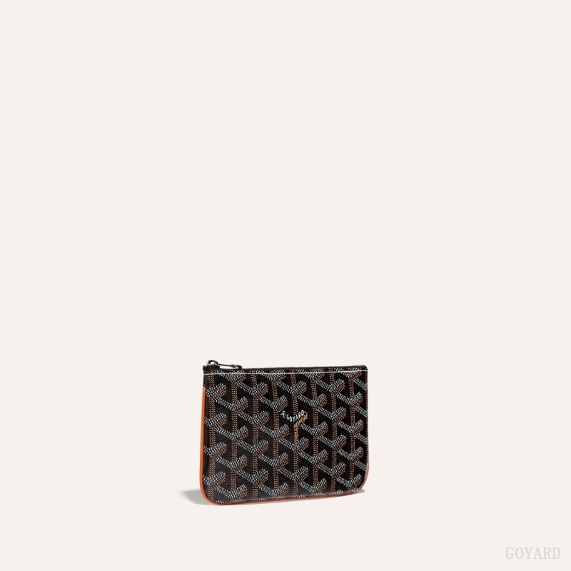 Black / Brown Goyard SÉNAT MINI WALLET | PYLX9598