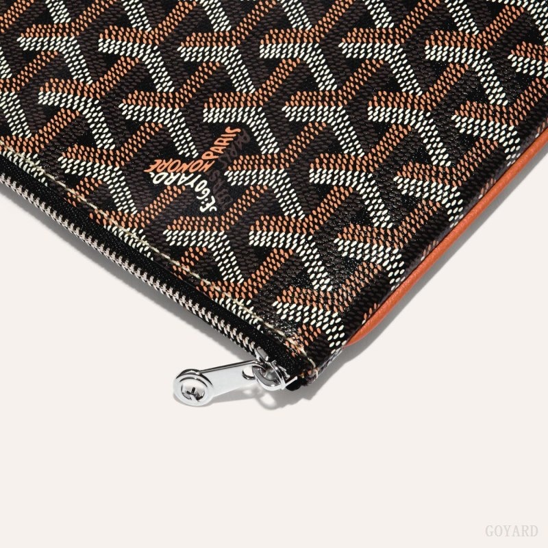 Black / Brown Goyard SÉNAT MM POCKET | IHFA7313