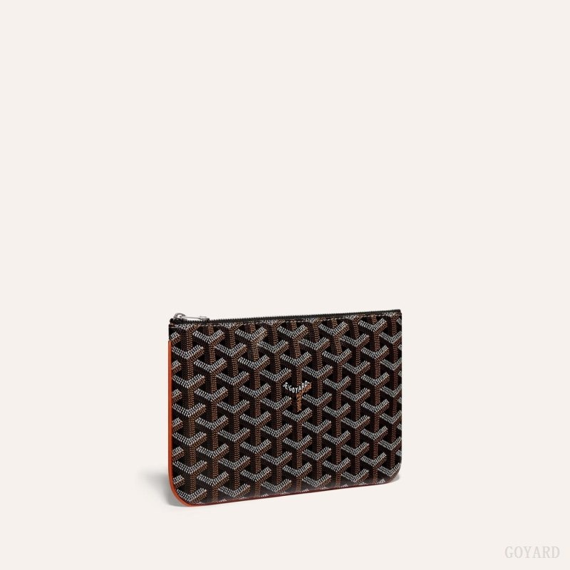 Black / Brown Goyard SÉNAT PM POCKET | SAMX6485