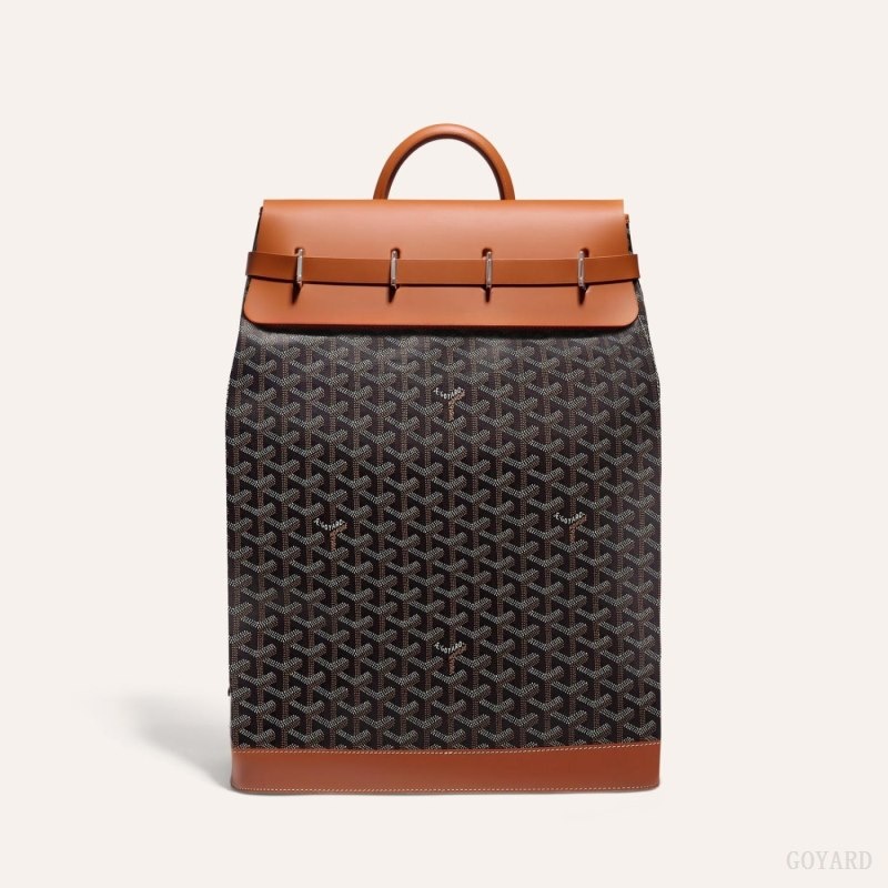 Black / Brown Goyard STEAMER PM BAG | UFBN3350