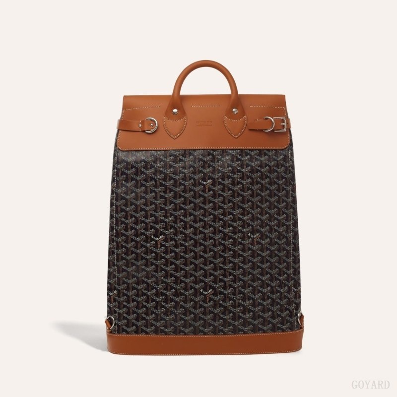 Black / Brown Goyard STEAMER PM BAG | UFBN3350