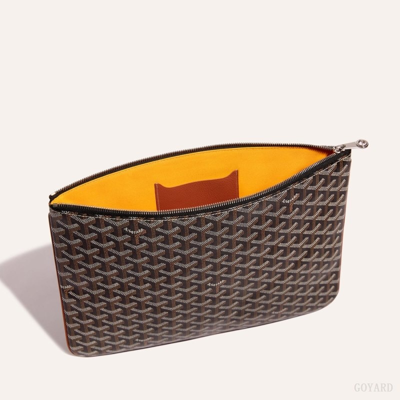 Black / Brown Goyard Sénat MGM Pouch | NUCE8681