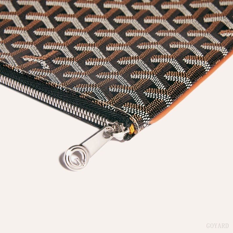 Black / Brown Goyard Sénat MGM Pouch | NUCE8681