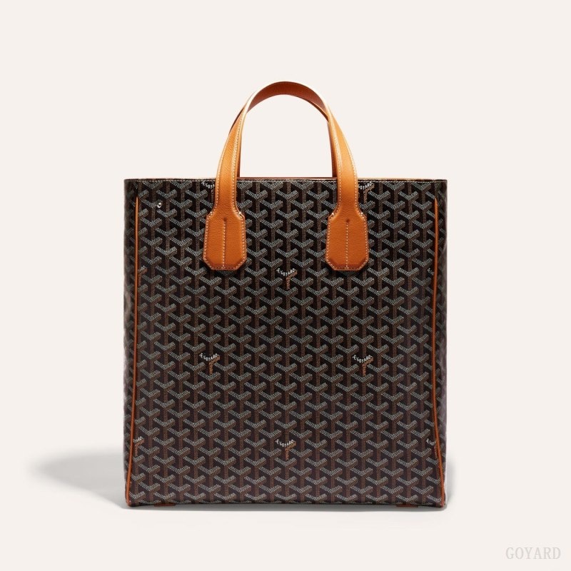 Black / Brown Goyard VOLTAIRE BAG | QJBV5433