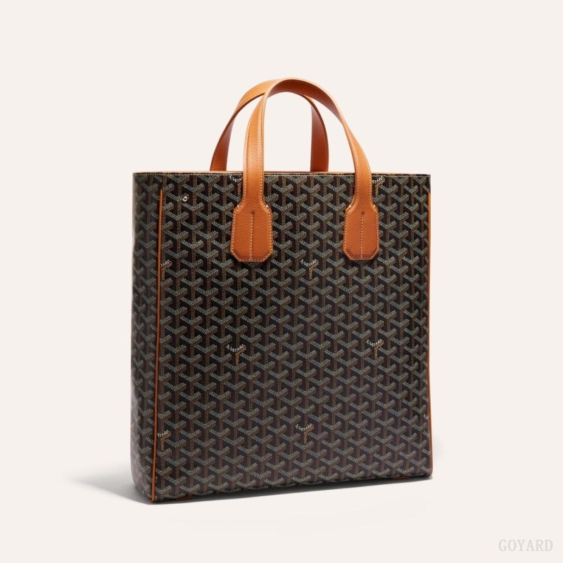 Black / Brown Goyard VOLTAIRE BAG | QJBV5433