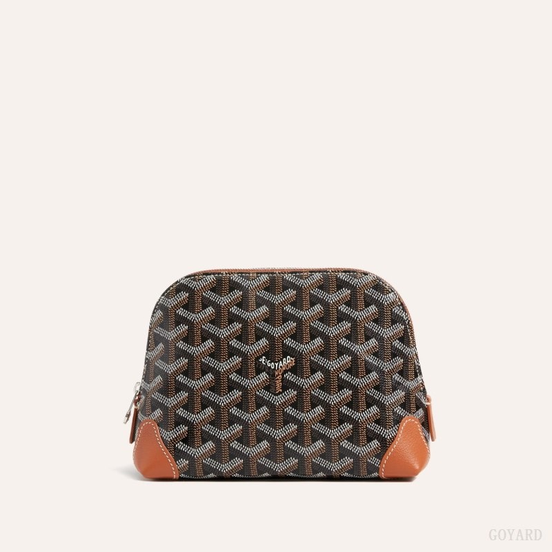 Black / Brown Goyard Vendôme Cosmetic Pouch | VCJU3395