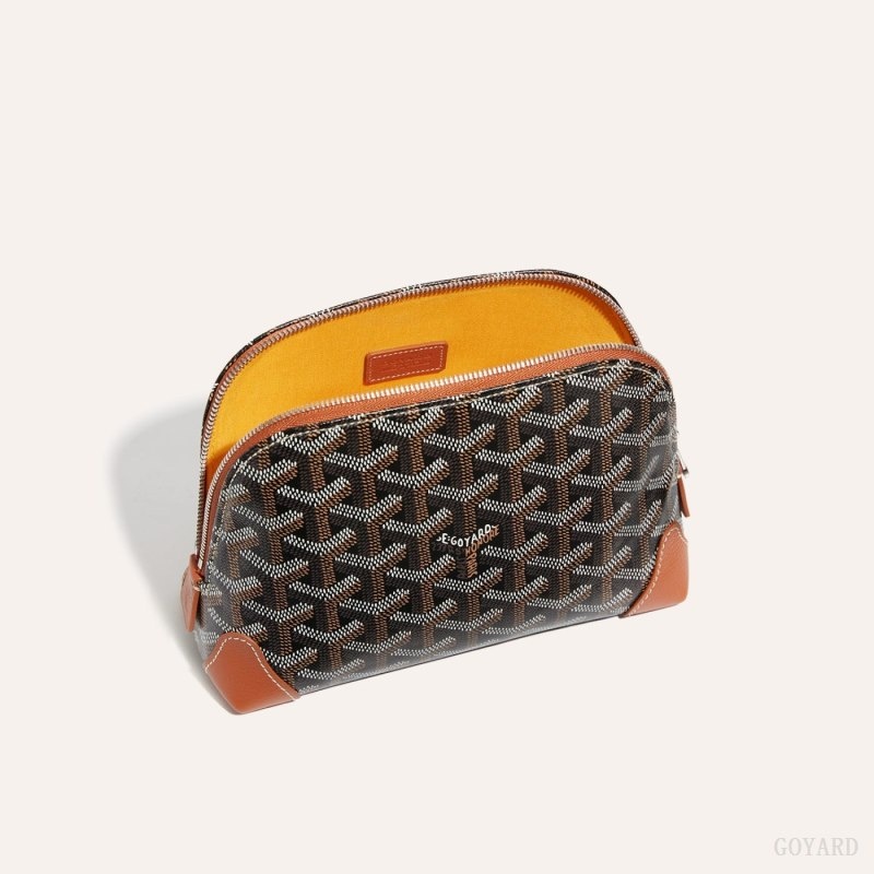 Black / Brown Goyard Vendôme Cosmetic Pouch | VCJU3395