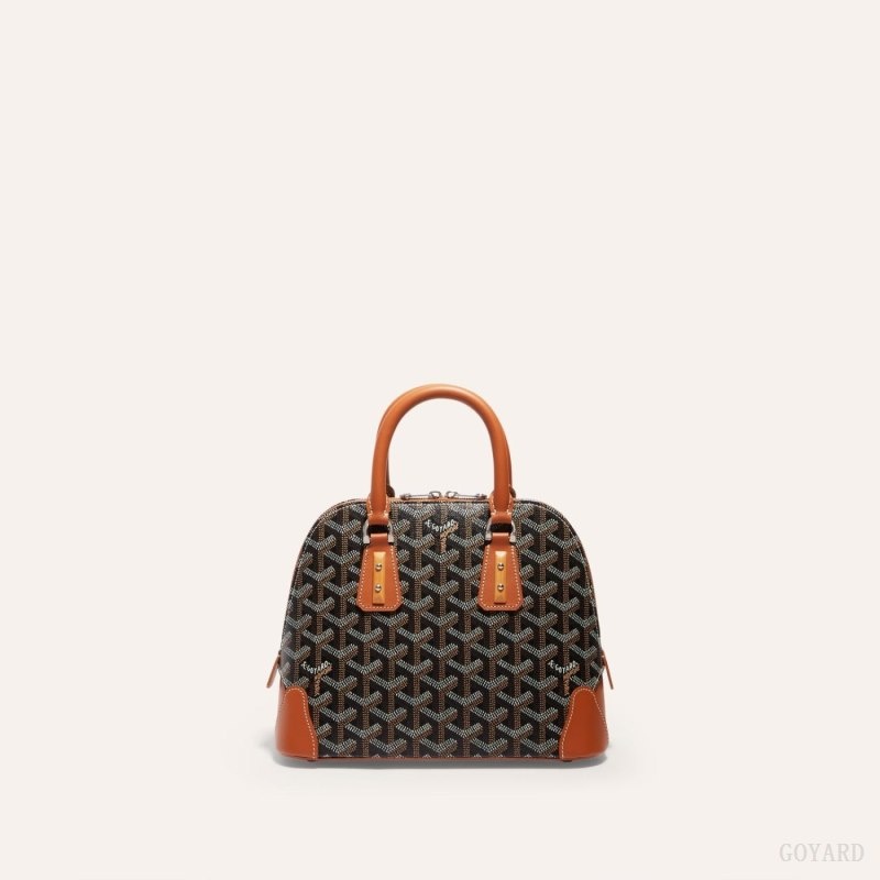 Black / Brown Goyard Vendôme Mini Bag | USEZ9832