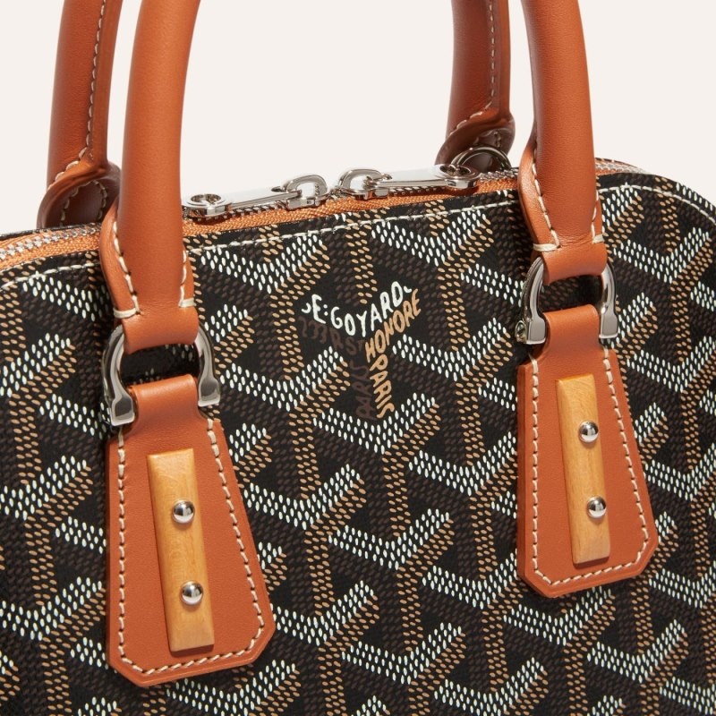 Black / Brown Goyard Vendôme Mini Bag | USEZ9832