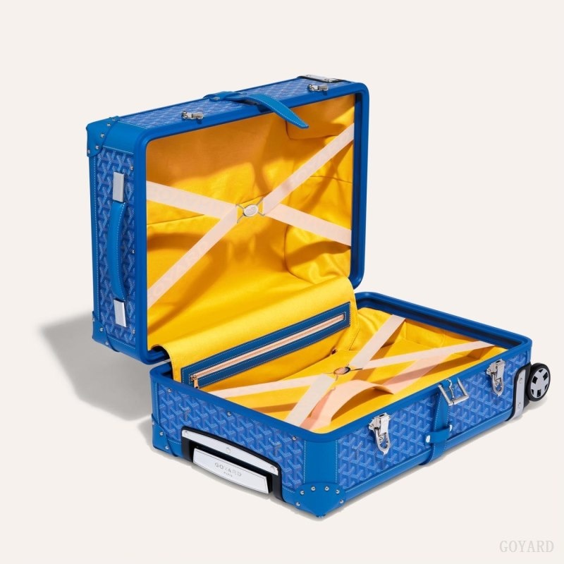 Blue Goyard BOURGET PM TROLLEY CASE | NDMN5734