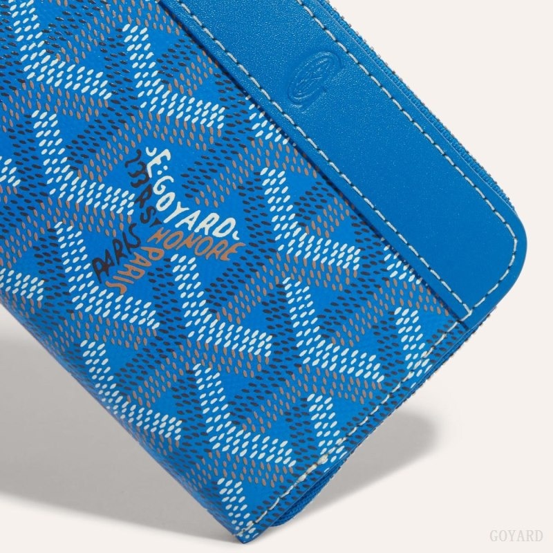 Blue Goyard MATIGNON MINI WALLET | CYJU3453