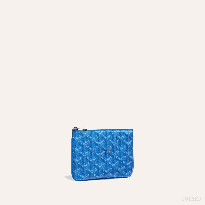 Blue Goyard SÉNAT MINI WALLET | KLKU9076