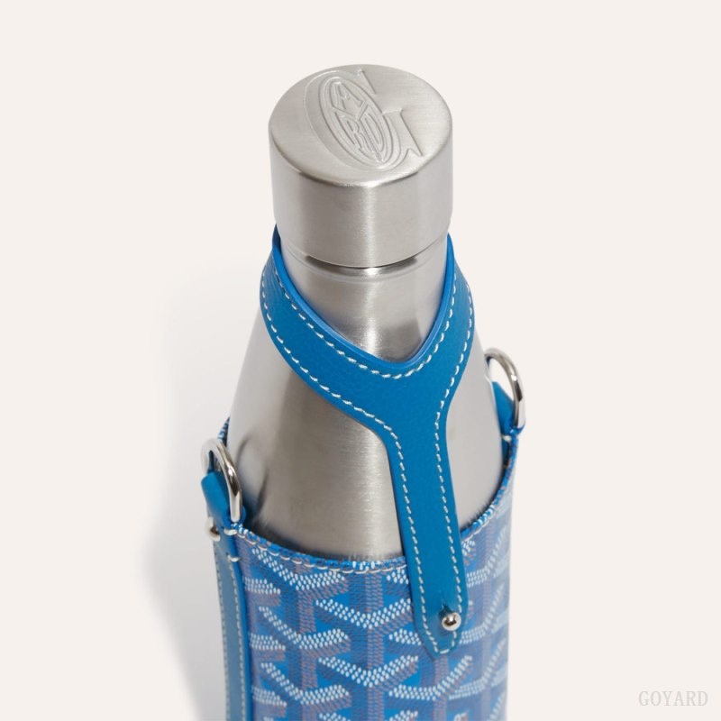 Blue Goyard Yonne MM Case & Flask | XNVE2195