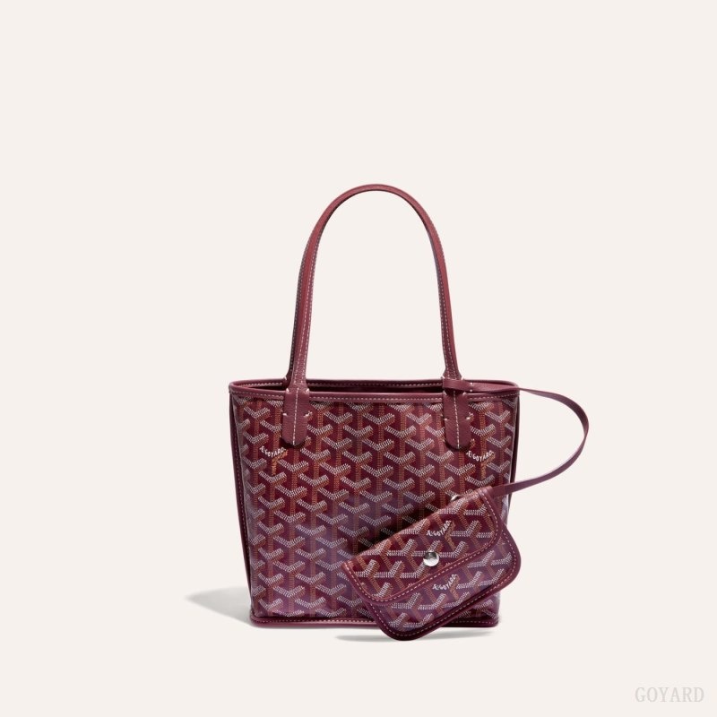 Burgundy Goyard ANJOU MINI BAG | DIJS2376