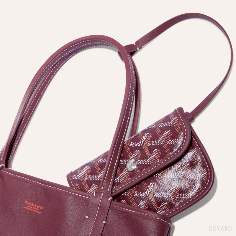 Burgundy Goyard ANJOU MINI BAG | DIJS2376