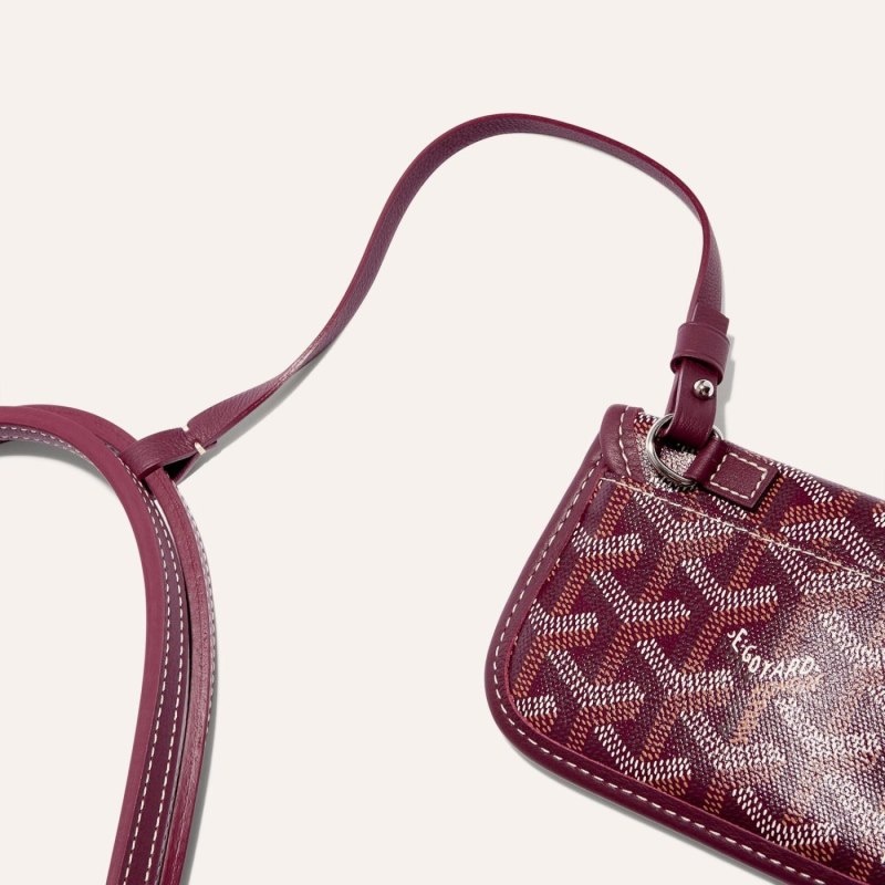 Burgundy Goyard ANJOU MINI BAG | DIJS2376