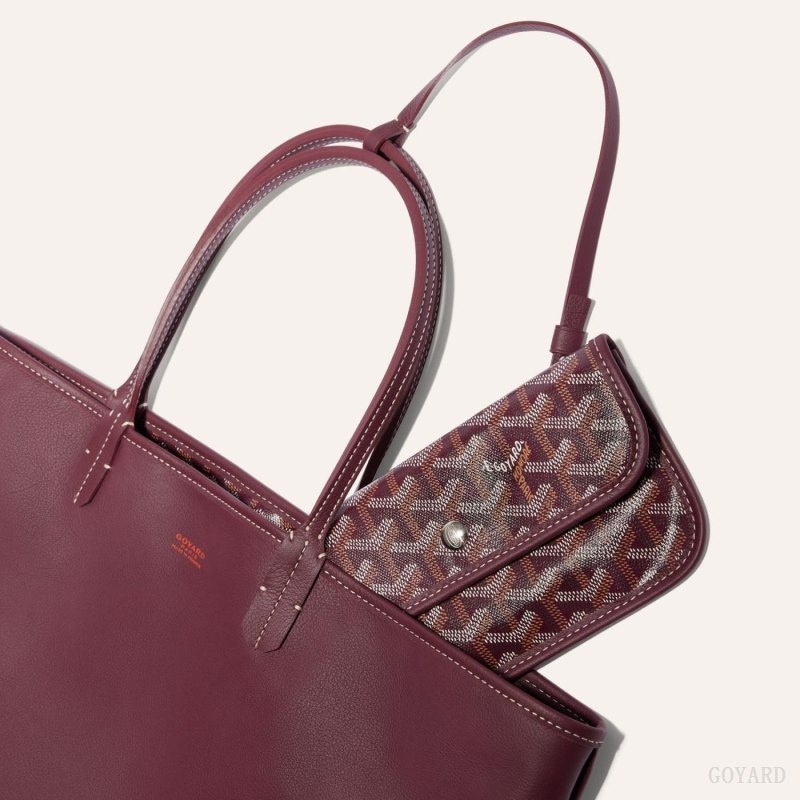 Burgundy Goyard ANJOU PM BAG | ICWH3584