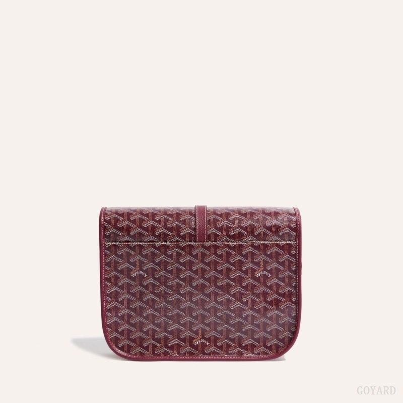 Burgundy Goyard Belvedere MM Bag | LWIY0224