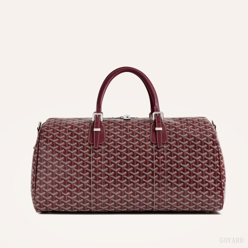 Burgundy Goyard Boston 50 bag | DVOY0843