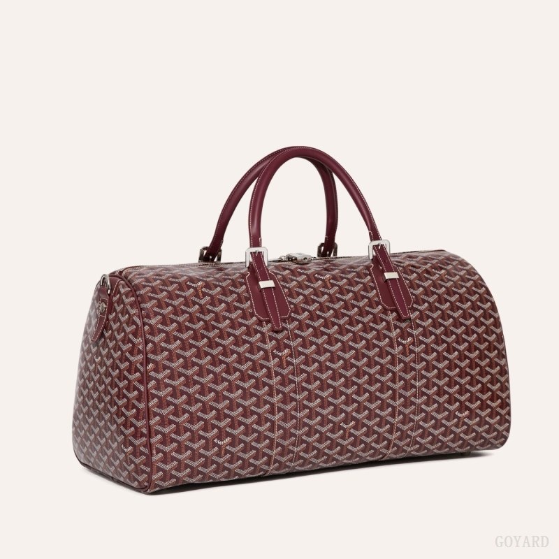 Burgundy Goyard Boston 50 bag | DVOY0843