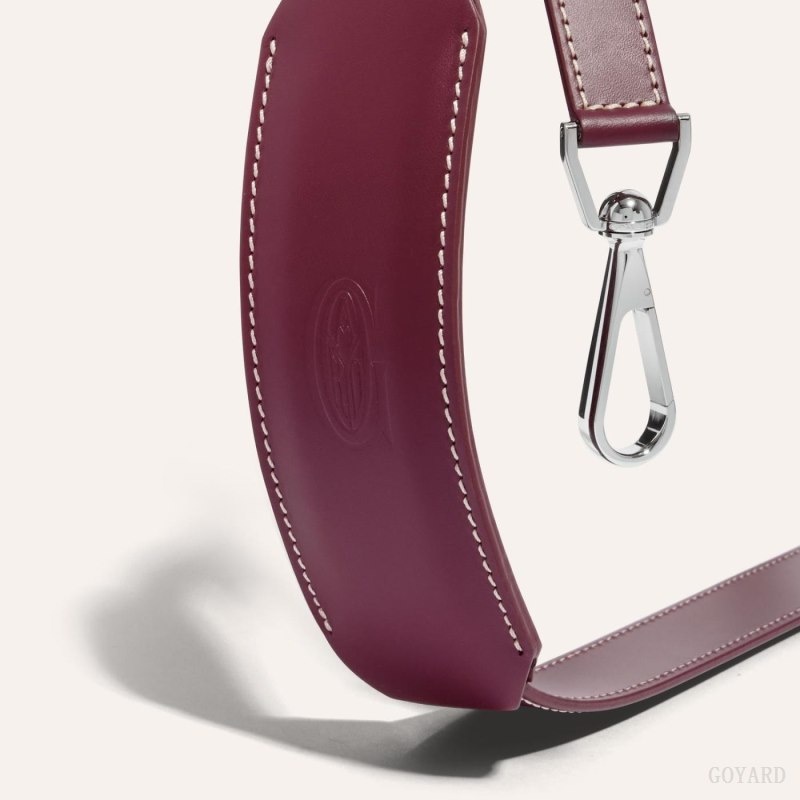 Burgundy Goyard CUIR MM STRAP | HEXS5239