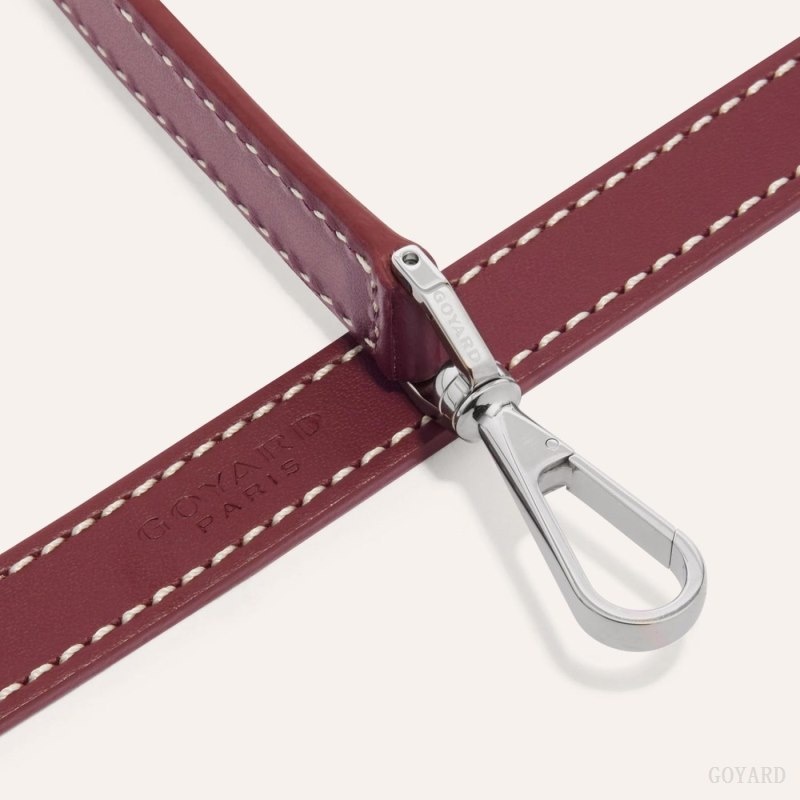 Burgundy Goyard CUIR PM STRAP | DZLL8238