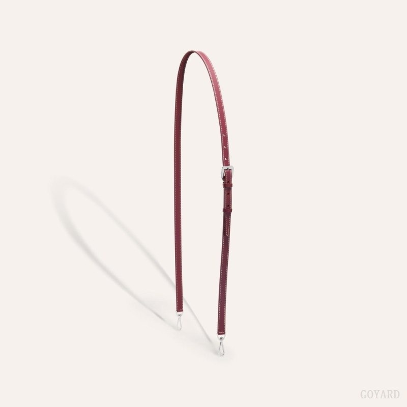 Burgundy Goyard CUIR PM STRAP | DZLL8238