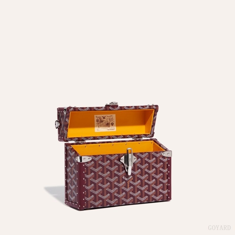 Burgundy Goyard Cassette Trunk Bag | BWNR1585